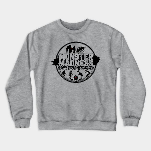 Monster Madness Tournament Logo Crewneck Sweatshirt by Secret Transmission Podcast